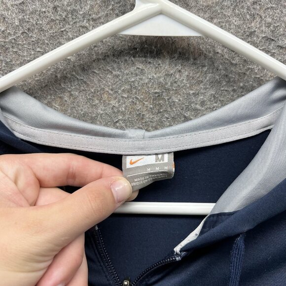 Nike Ronaldinho Track Jacket Men Medium Navy Full Zip Hoodie Soccer Vintage Y2K - Picture 4 of 11